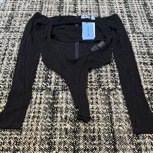 Hm x mugler cutout bodysuit